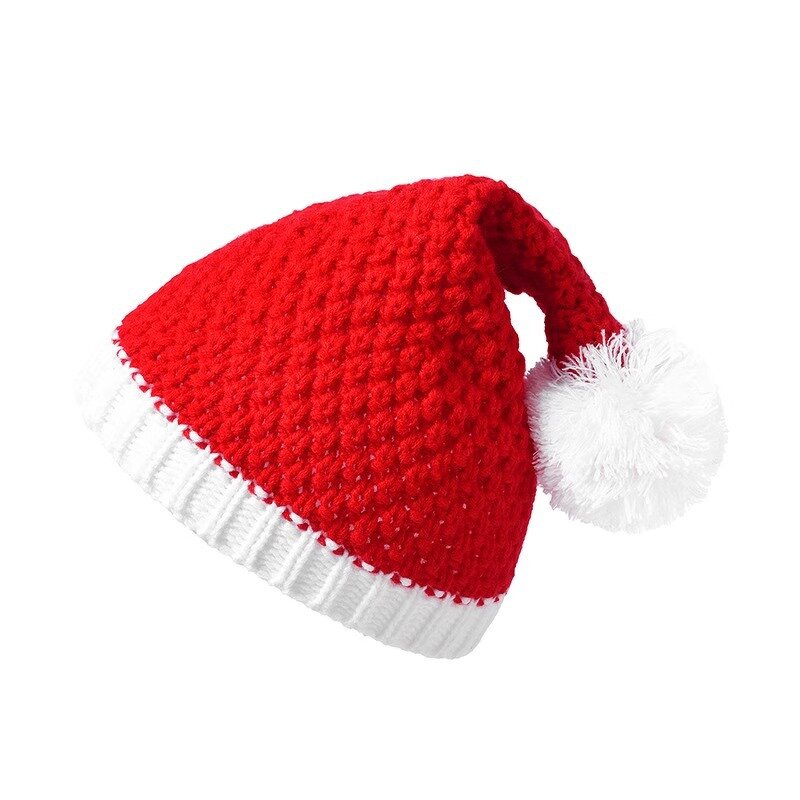 Christmas Beanie Factory - OEM Elf Knitted Hats With Bells Red