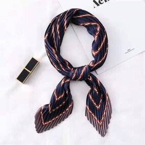 Korean Scarf Manufacturer - OEM Hot Sale Pleated Silk Neck Gaiters