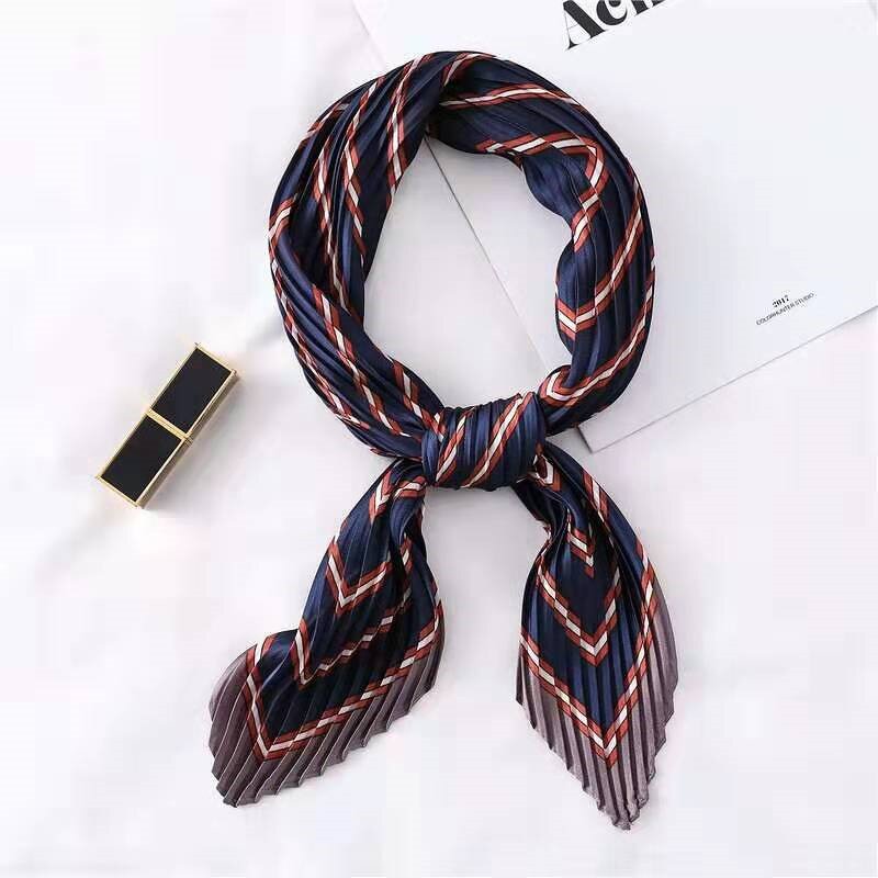 Korean Scarf Manufacturer - OEM Hot Sale Pleated Silk Neck Gaiters