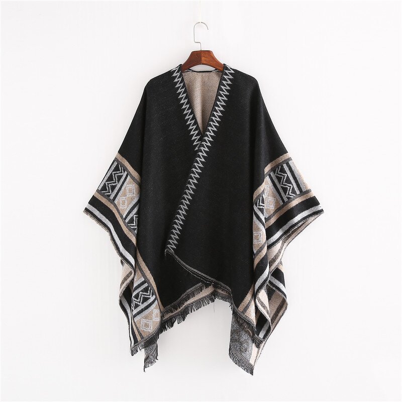 Shawl Cardigan Factory - OEM Women's Sweater Cloak With Tassels