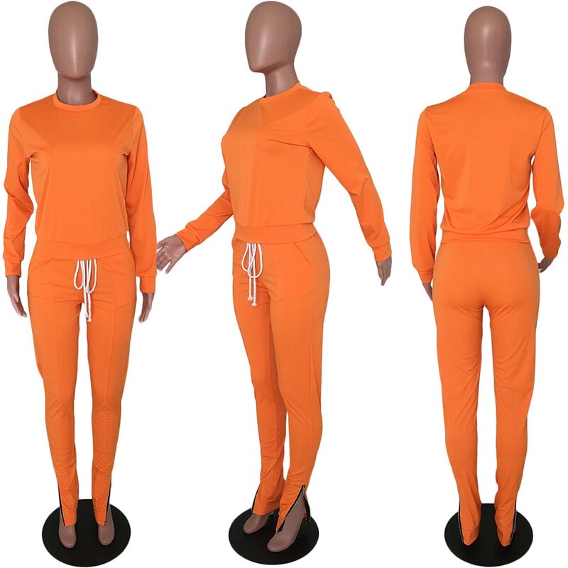 Sweatsuit Manufacturer - OEM Stock Solid Color Sweatshirt Joggers