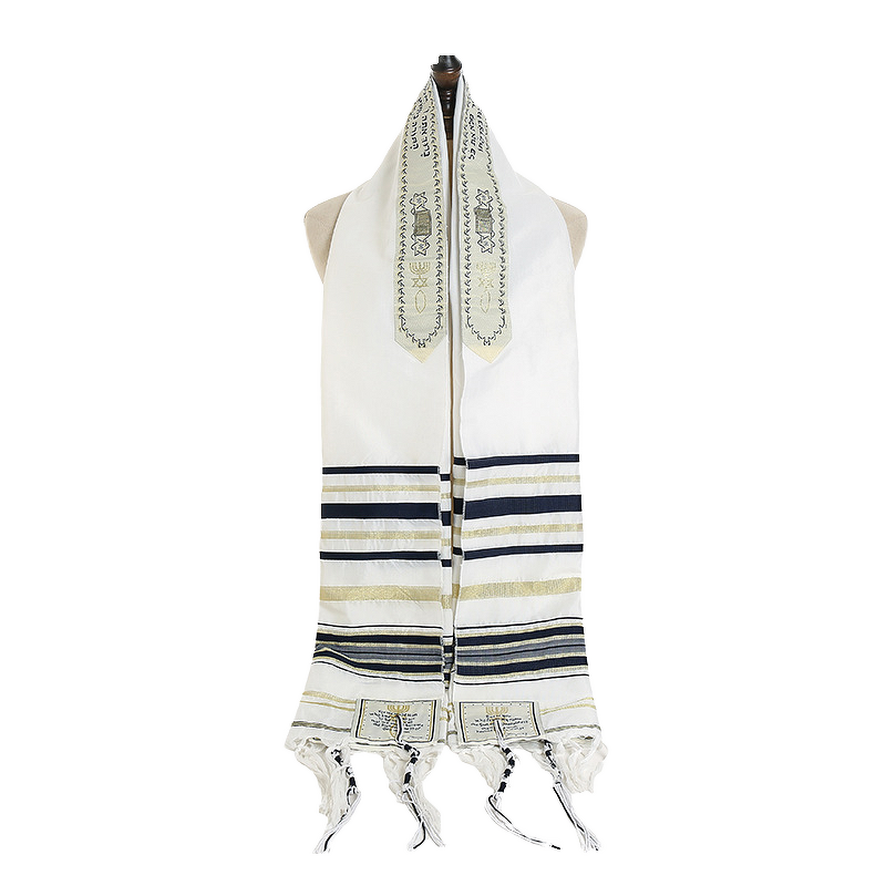 Prayer Shawl Manufacturer - OEM Solid Ethnic Jacquard Long Viscose