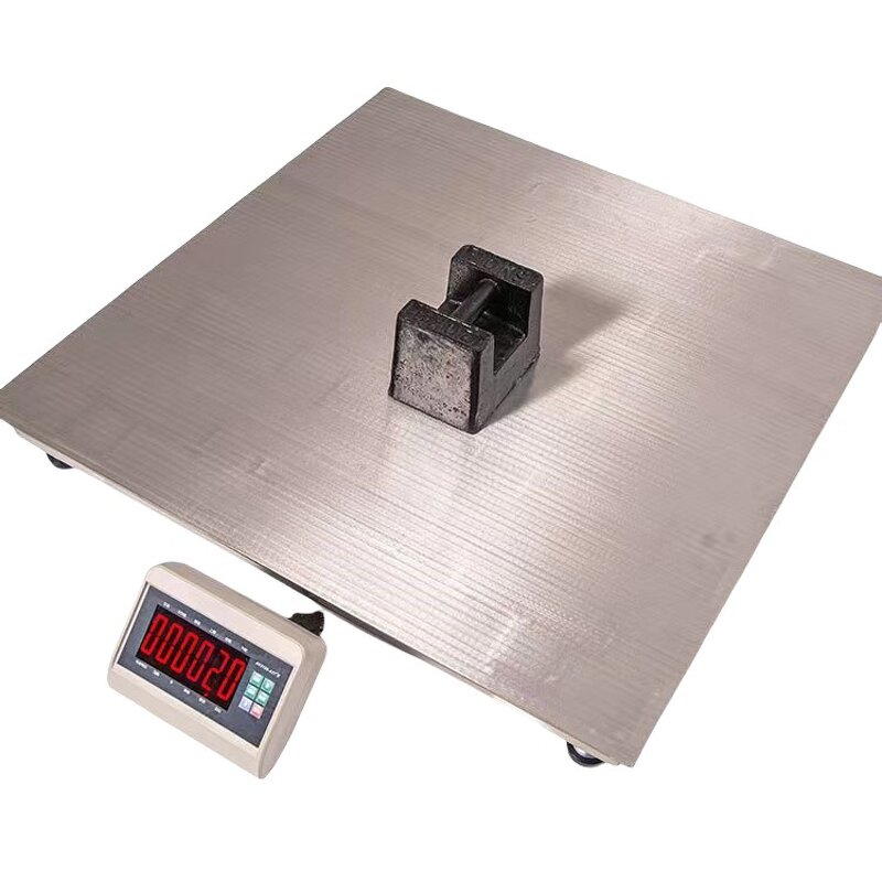 Stainless Steel Floor Scale Factory - 0.8*0.8m 2t Waterproof with A12E