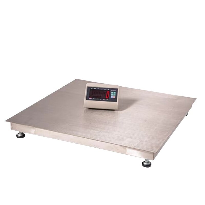 Stainless Steel Floor Scale Factory - 0.8*0.8m 2t Waterproof with A12E