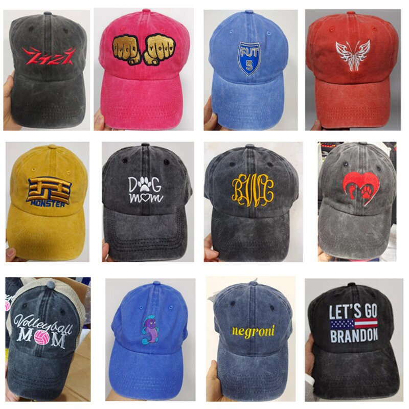 Dad Hat Factory - OEM Wholesale Custom Logo 6 Panel Washed