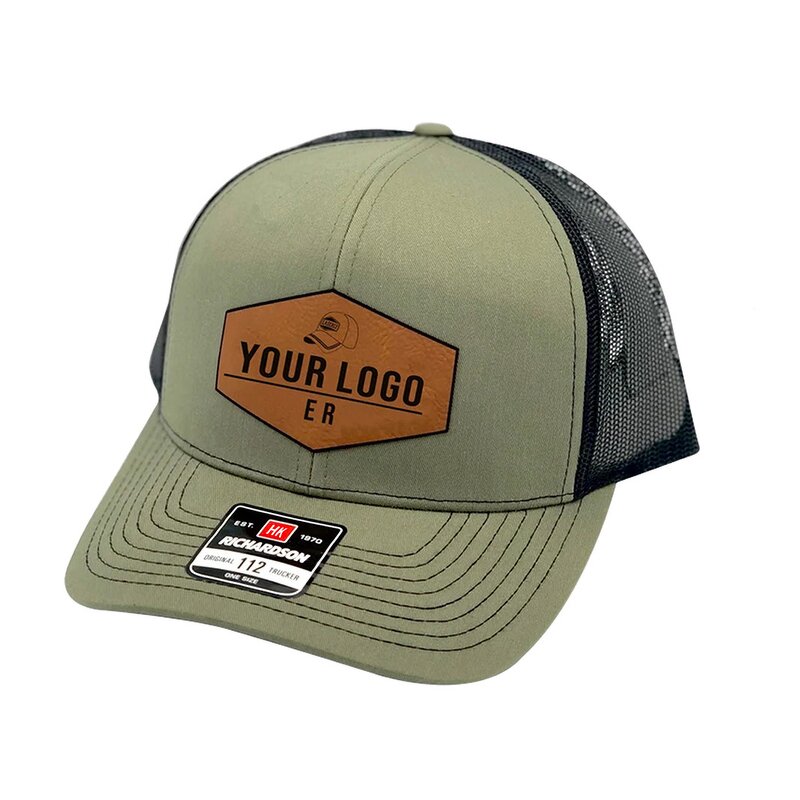 Trucker Hat Supplier - OEM Custom Embroidery Logo Leather Patch