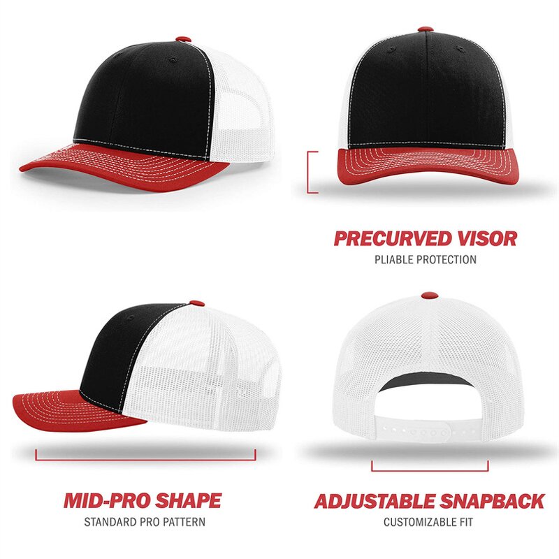 Trucker Hat Supplier - OEM Custom Embroidery Logo Leather Patch