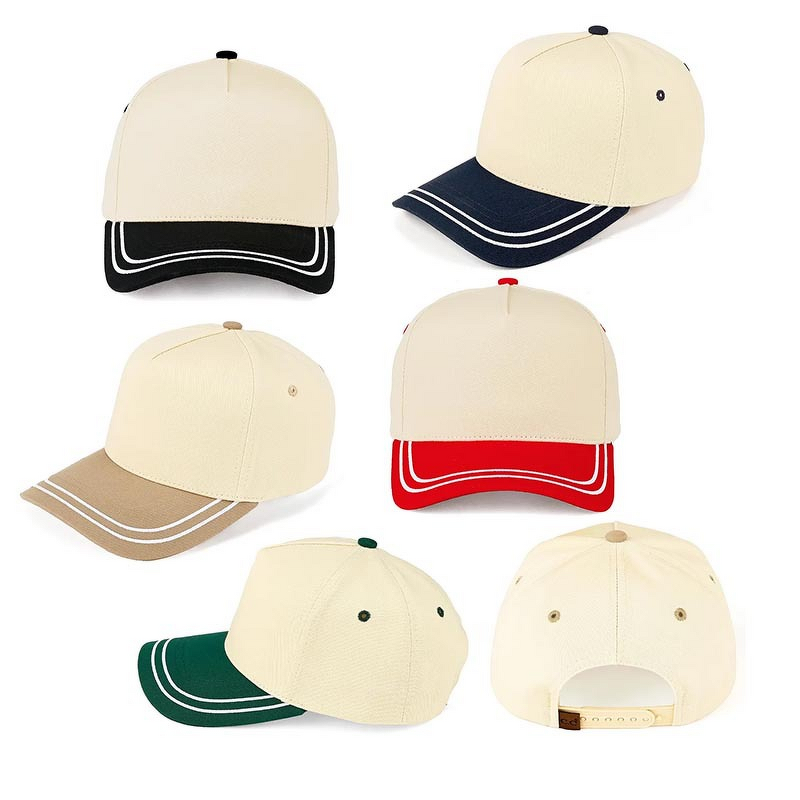 Hip-Hop Baseball Cap Factory - OEM Otto Hard Top 5-Piece Color-Blocking