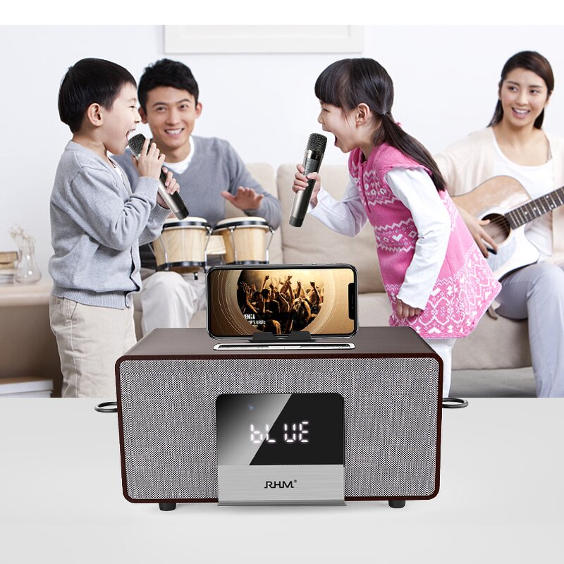 Karaoke System Supplier - OEM RHM Home Karaoke with Wireless Mics