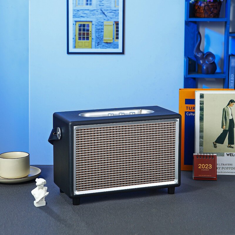 Desktop Speakers Supplier - OEM M8 40W Wood Bookshelf Stereo