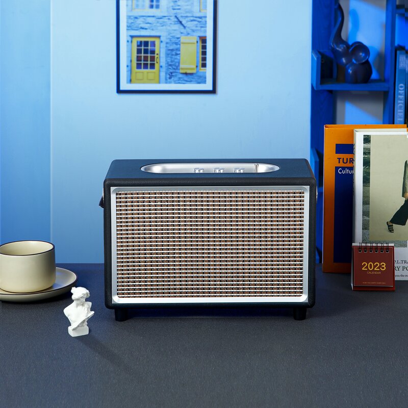 Desktop Speakers Supplier - OEM M8 40W Wood Bookshelf Stereo