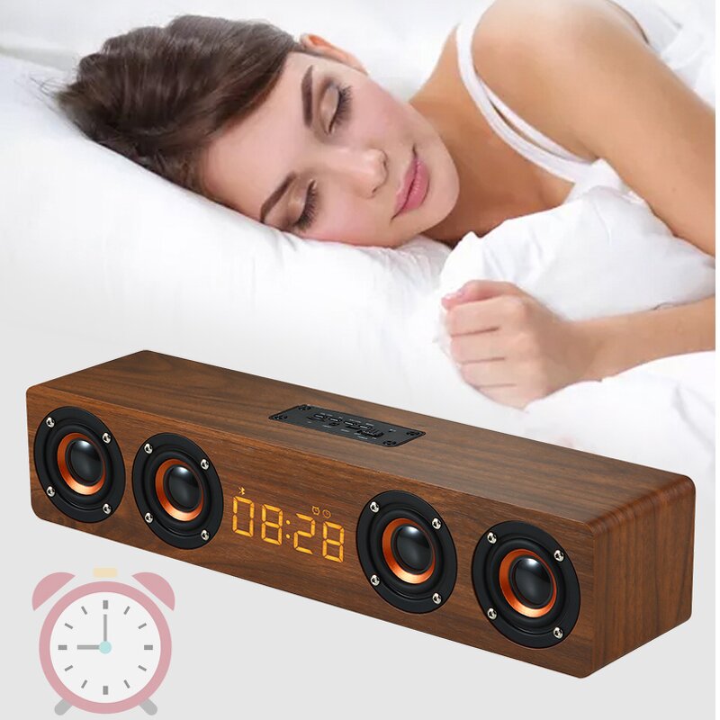 Portable Speaker Supplier - OEM KC Compliant 20W Wooden Rechargeable