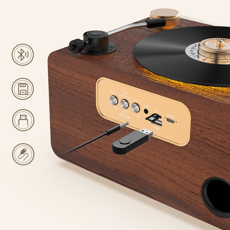 Vinyl Record Speaker Supplier - OEM Manovo C1 60W 2 In-1 Portable