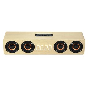 Portable Speaker Factory - OEM Wooden Speaker with Alarm Clock
