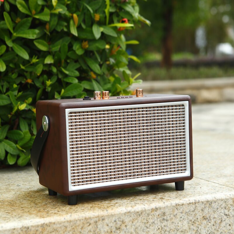 Wireless Speaker Factory - OEM Retro Wooden 16W Portable with Bass