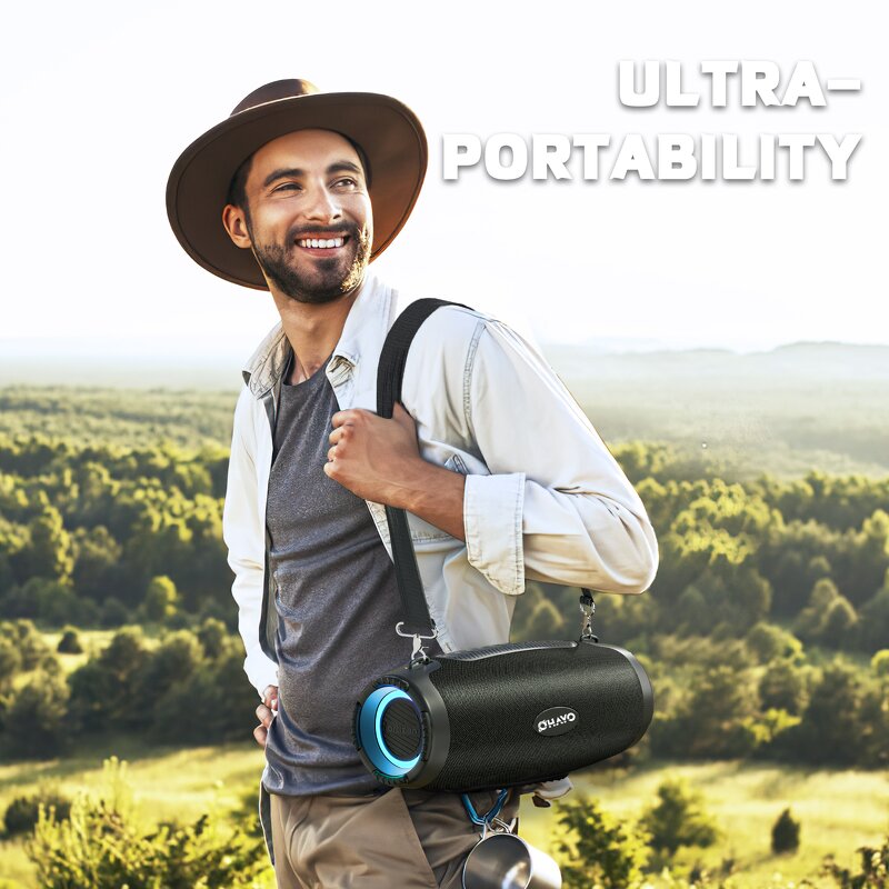 Portable Sound Speaker Factory - OEM OHAYO M8 100W with Wireless Mic