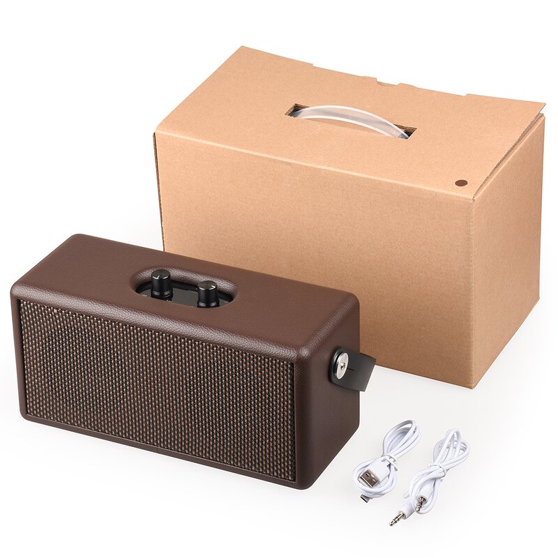 Vintage Speaker Supplier - OEM Retro Wooden Strong Bass Wireless