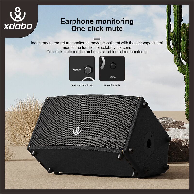 Stage Monitor Manufacturer - OEM 600W RMS Double 8" Floor Monitor