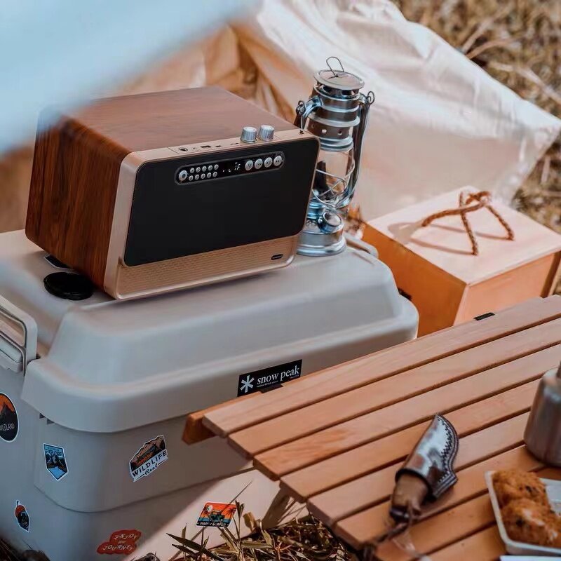 Retro Wooden Speaker Manufacturer - OEM Manovo 30W Vintage Portable