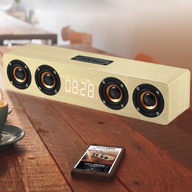 Portable Speaker Factory - OEM Wooden Speaker with Alarm Clock