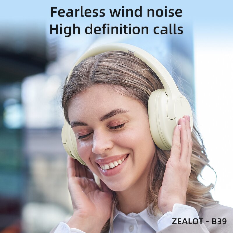 Wireless Headphones Supplier - OEM ZEALOT B39 Foldable HiFi Stereo