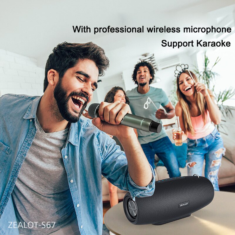 Karaoke Speaker Supplier - OEM ZEALOT S67 Portable with Microphone