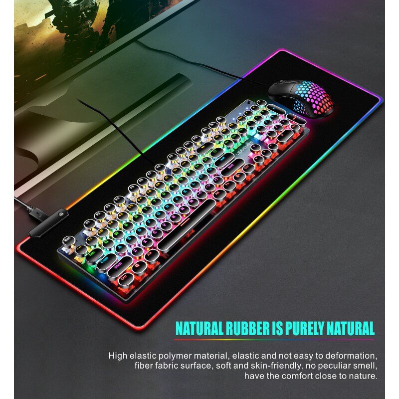 Gaming Mouse Pad Supplier - OEM RGB LED Soft Extra Large Anti-Slip