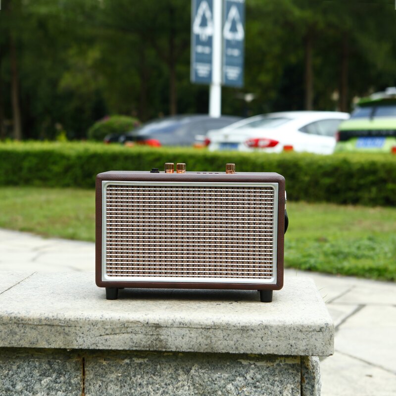 Wireless Speaker Factory - OEM Retro Wooden 16W Portable with Bass