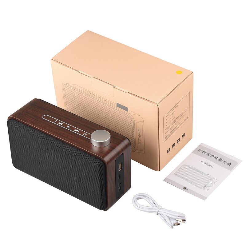 Wireless Wooden Speaker Manufacturer - OEM Retro for Home Outdoor Travel
