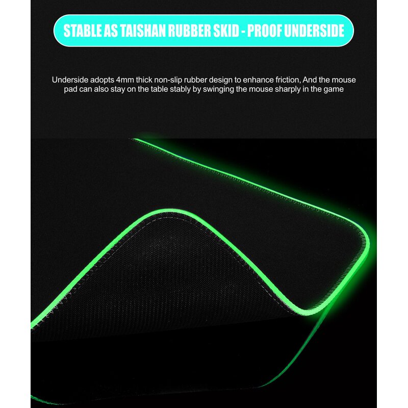Gaming Mouse Pad Supplier - OEM RGB LED Soft Extra Large Anti-Slip