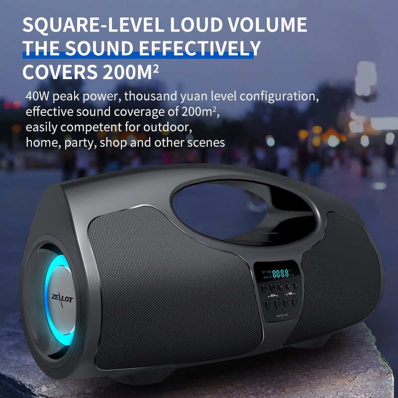 Wireless Speakers Supplier - OEM Zealot P1 40W High Power Sound
