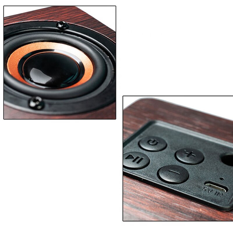 Wireless Speaker Supplier - OEM High-quality Mini Wooden Box Retro