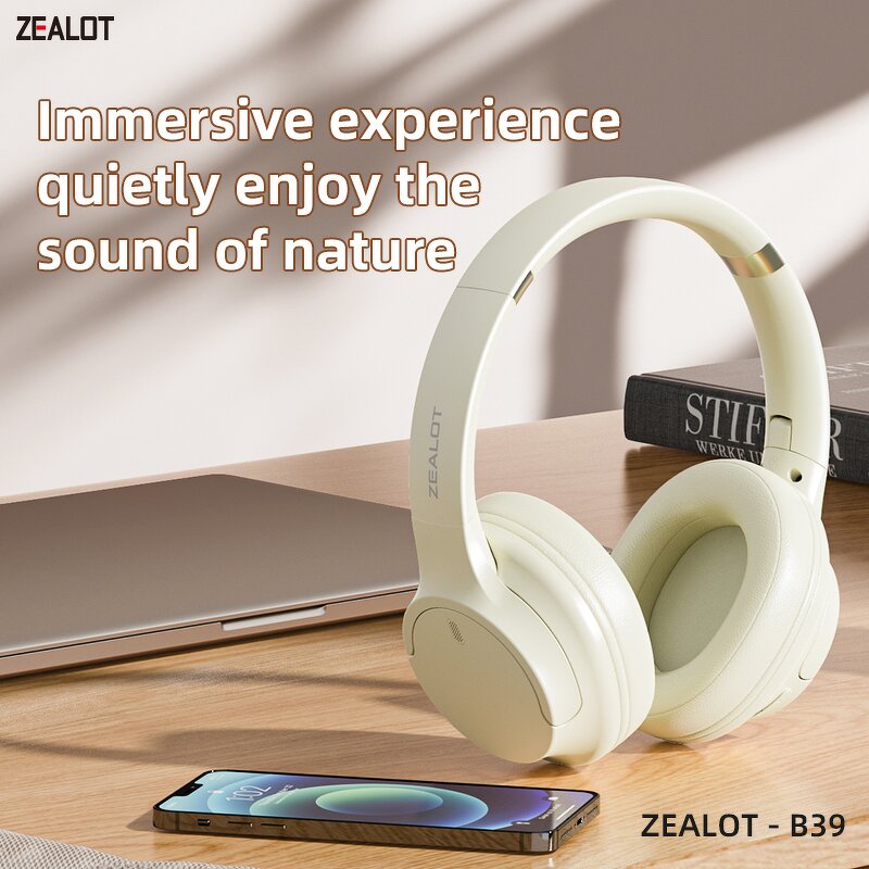 Wireless Headphones Supplier - OEM ZEALOT B39 Foldable HiFi Stereo