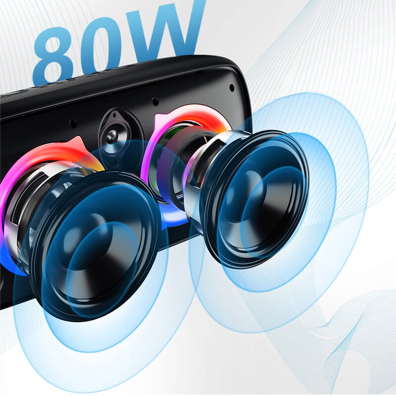 Portable Party Box Factory - OEM 80W with Subwoofer Heavy Bass