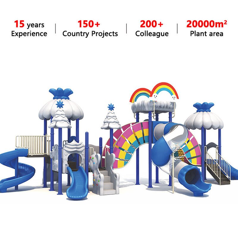 Adventure Playground Equipment Factory - Large Slide Swing Climbing Rope Tower