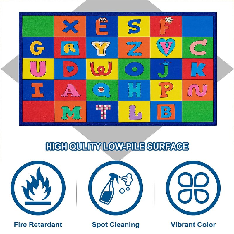 Language Carpet Factory - Montessori Handmade Preschool Nursery Activity Rug