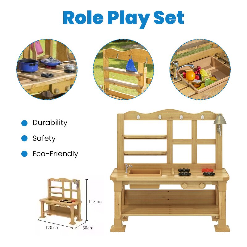 Toddler Activity Set Factory - Outdoor Role Play House Toy Stable Portable