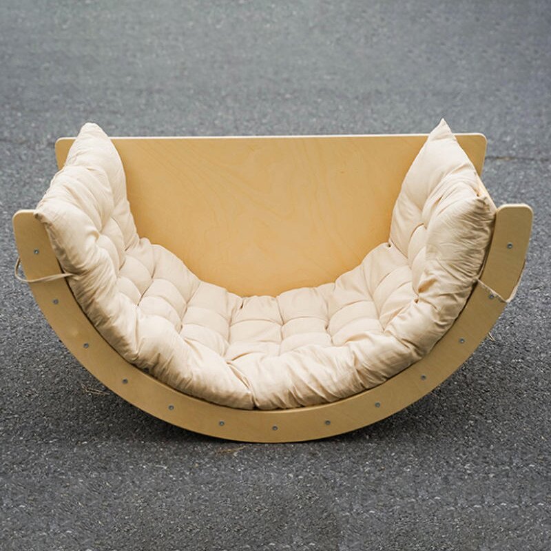 Baby Climbing Frame Factory - Montessori Wooden Interactive Rocking Chair Toy