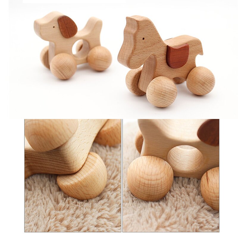 Wooden Push Toy Factory - Wholesale Montessori Nursery School Car Toy Track