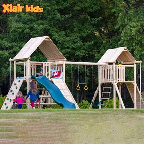 Outdoor Play Set Factory - Preschool Toddler Backyard Kid Slide Rope Climbing