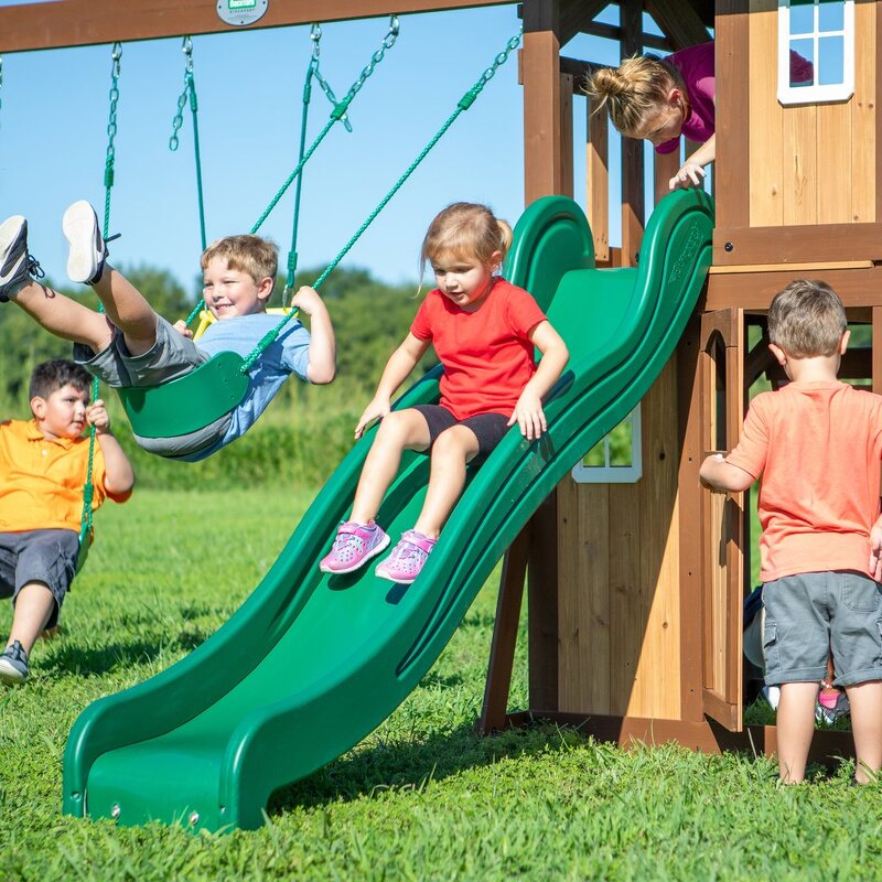 Wooden Climbing Frame Factory - Outdoor Playground Swing Set Slide for Park