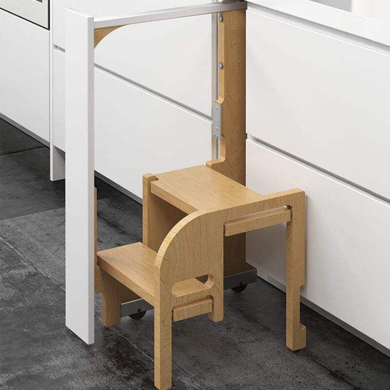 Integrated Cabinet Step Factory - Montessori Ladder for Kitchen Balcony Pull-Out