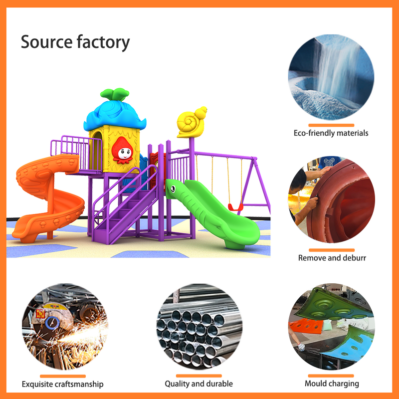 Outdoor Playground Equipment Factory - Large Slide Tower Rope Net Climbing
