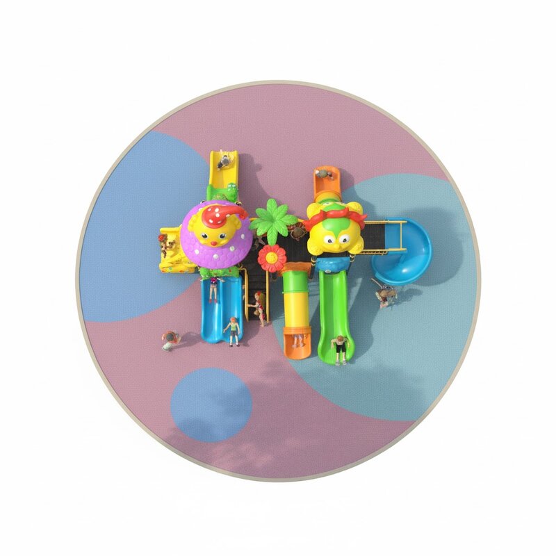 Park Playground Equipment Factory - Commercial Kids Slide Swing Climbing Tower