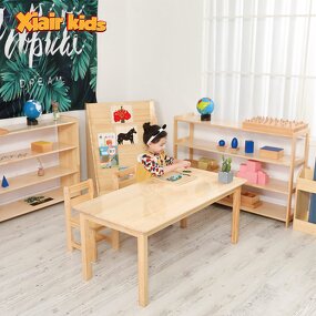 Chair Table Combo Set Factory - Preschool Wooden Daycare Furniture Montessori