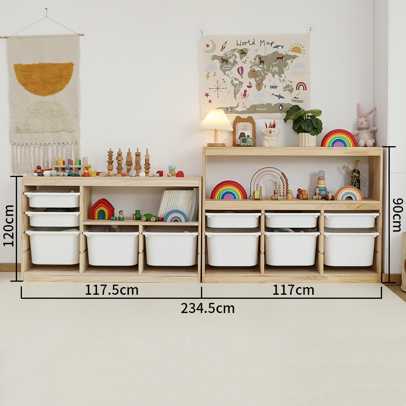 Storage Cabinet Factory - Montessori Five Layers Wooden Kindergarten Furniture