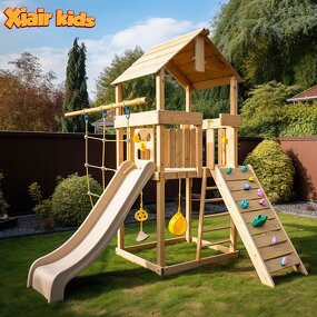 Wooden Climbing Frame Factory - Outdoor Playground Swing Set Slide for Park