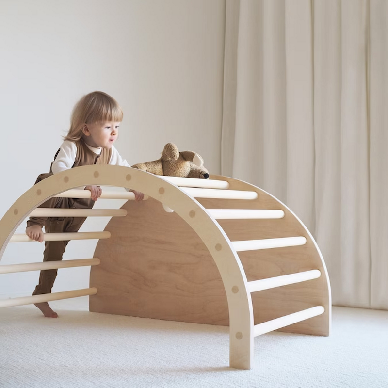 Baby Climbing Frame Factory - Montessori Wooden Interactive Rocking Chair Toy