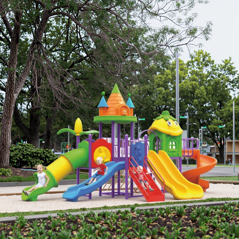 Kids Playground Equipment Factory - Outdoor Slide Set for Preschool Garden Backyard
