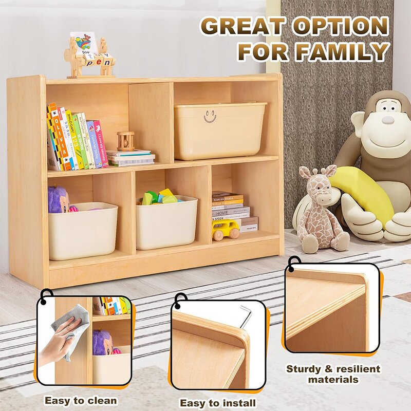 Toy Cabinet Factory - Modern Montessori with Drawers Preschool Storage